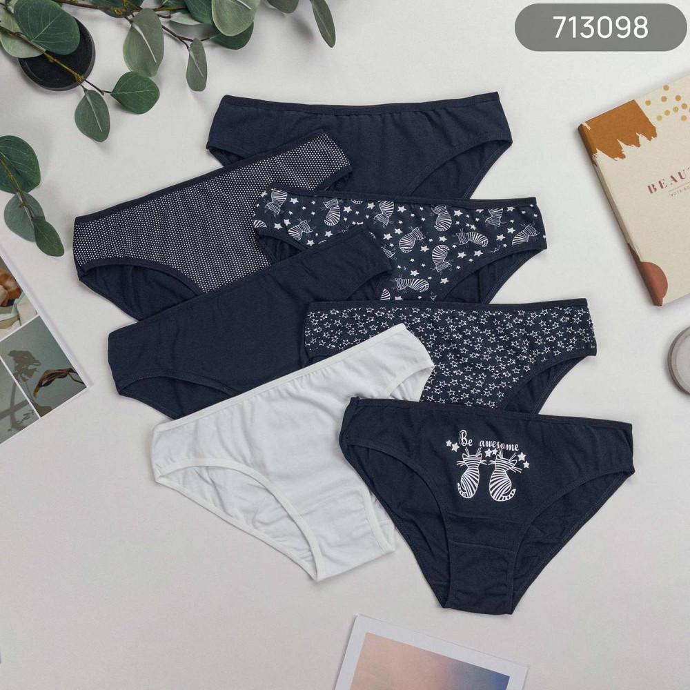 Набор хлопковые трусики женские хлопковые Nicoletta Турция недельки | 7 шт Киев - изображение 4