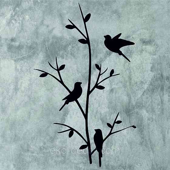 Декоративное настенное Панно «Птички», Декор на стену Киев