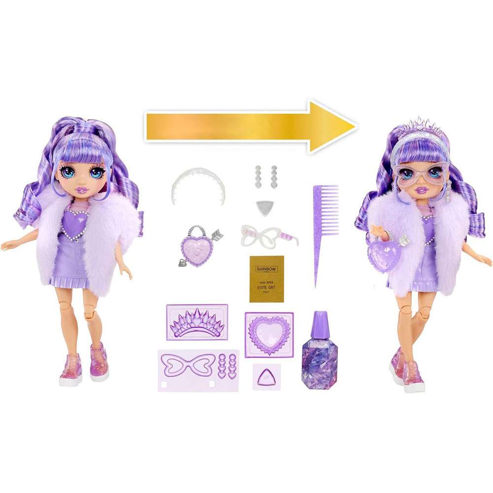 Ігровий набір з лялькою Rainbow High серії Creative Crystals - Віолетта Дніпро - фото 4