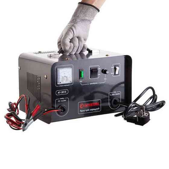 Пристрій зарядний 230 В, ~50 Гц, 600 Вт, 12/24 В, 30 А, 20-400 Аг INTERTOOL AT-3015 Коломия