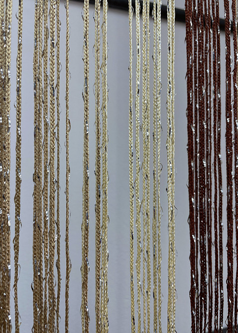 Шторы-нити с люрексом Венге с ореховым и молочным 300х300см 1 шт (61-078) Киев - изображение 8