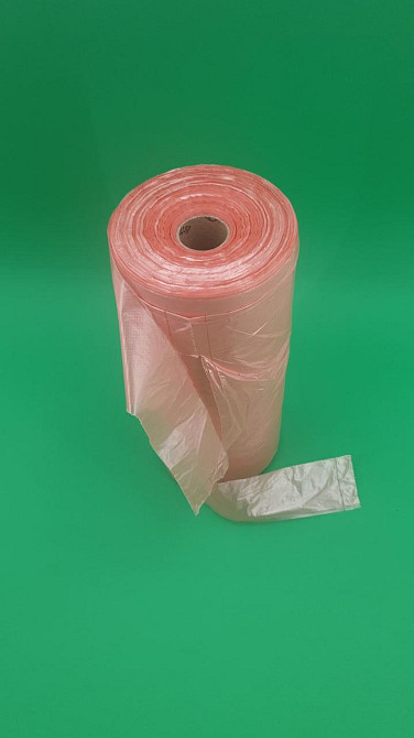 Майка фасовочная в рулоне 400шт  №22х45 Розовая (1 рул) Харьков - изображение 3