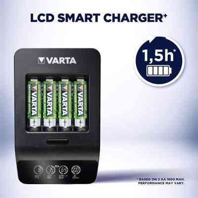 Зарядное устройство для аккумуляторов Varta LCD Smart Plus CHARGER +4*AA 2100 mAh (57684101441) Винница