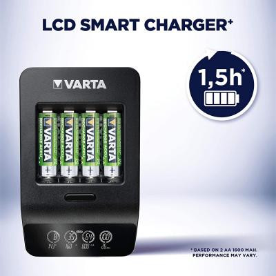 Зарядное устройство для аккумуляторов Varta LCD Smart Plus CHARGER +4*AA 2100 mAh (57684101441) Винница - изображение 5