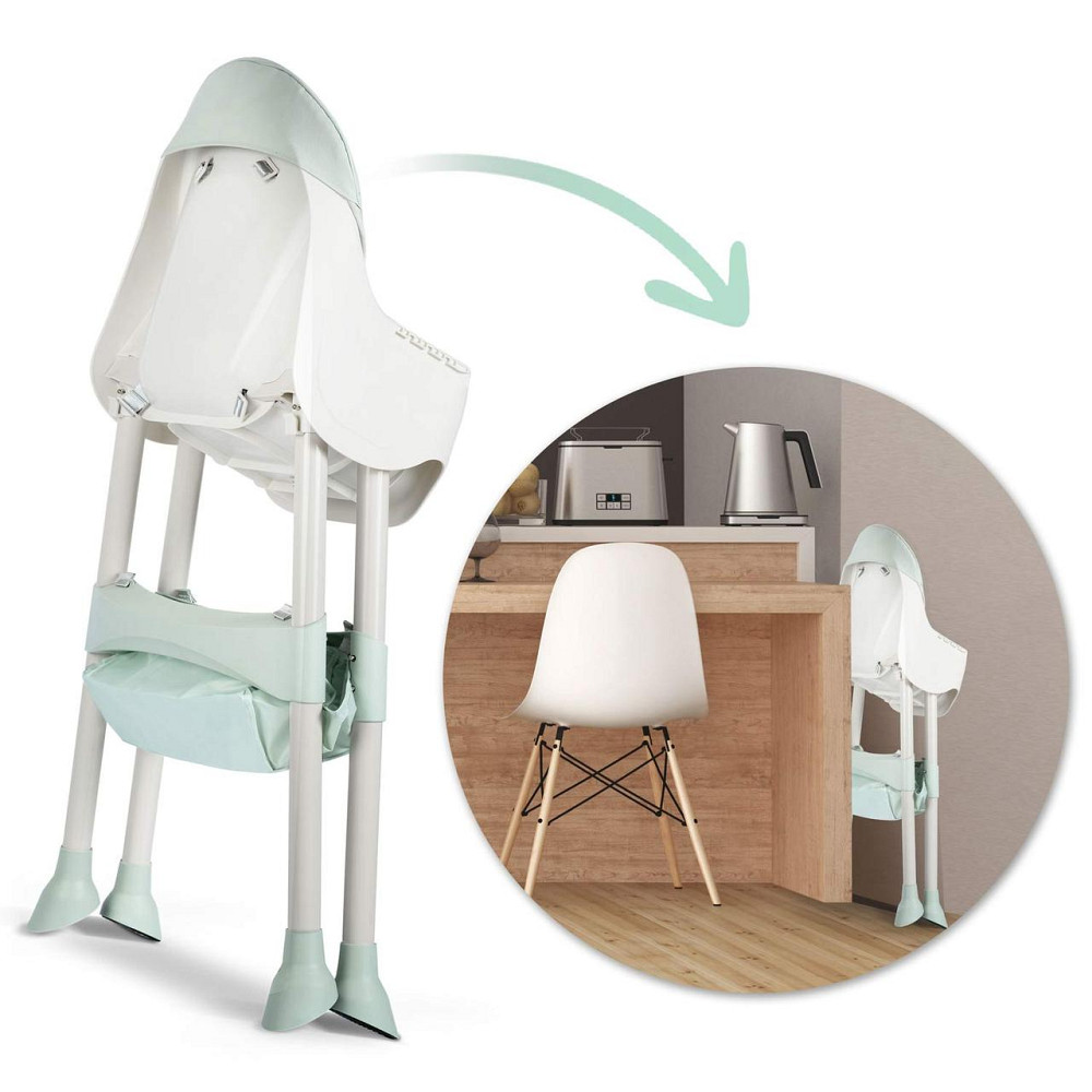 Стільчик для годування зі столиком Ricokids Milo 79 х 62 х 94 см - зелено-білий Київ - фото 9