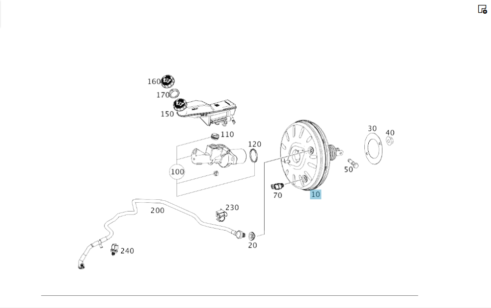 Mercedes-Benz  A2464300930 Вакуумний підсилювач гальм CLA Shooting Brake X117 CLA C117 GLA X156 A-class W176 B-class W242 B-class W246 Одеса - фото 2