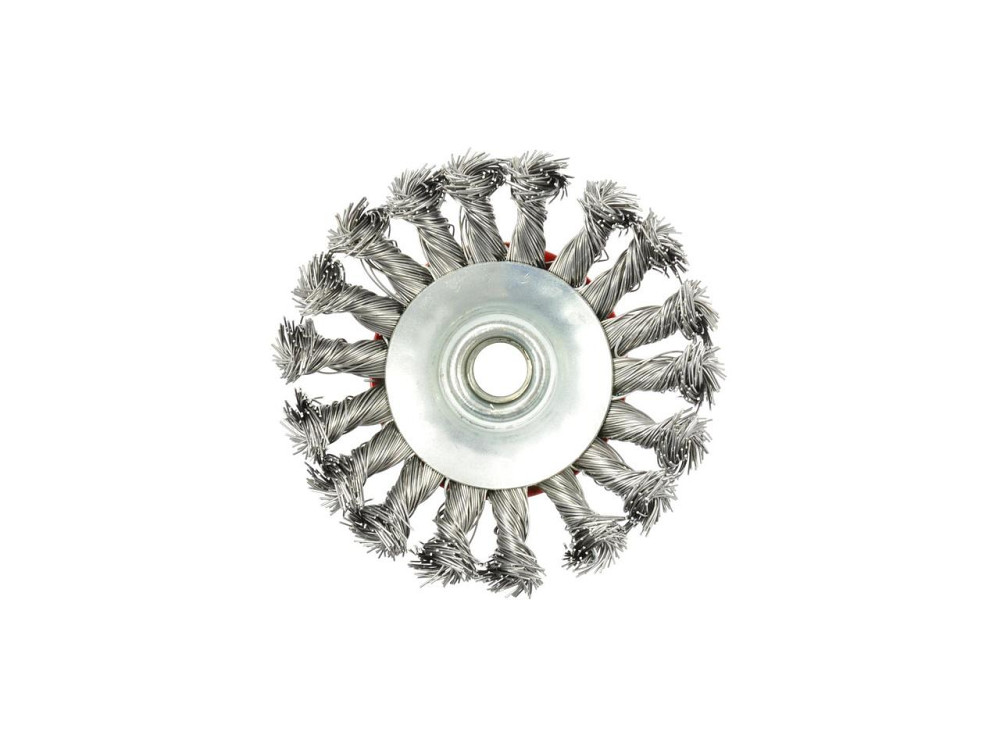 КШМ Щітка дротяна "GEKO" радіальна зі стальних сплетених дротиків 100мм Київ - фото 3