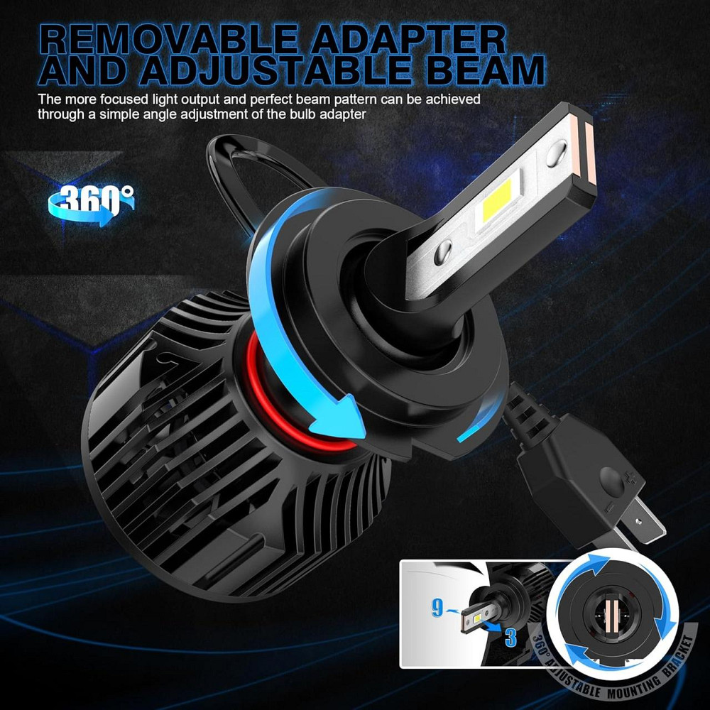 BEAMFLY H11 Светодиодные лампы для головных фар 16000 лм Автомобильные лампы дальнего/ближнего света 100 Вт Днепр - изображение 7