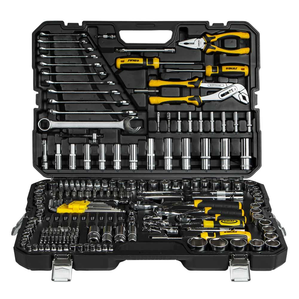 Sigma Набор насадок торцевых и биты, ключей, инструментов ¼" ⅜" ½" 233шт CrV SIGMA (6003871) Коломия - фото 6