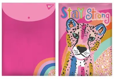 Папка-конверт на кнопці А4 "Yes" Pink Panther вертикальна пластик, 491881, шт Київ - фото 1
