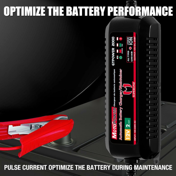 Зарядний пристрій MOTOPOWER MP00207A 12V 2A Луцьк