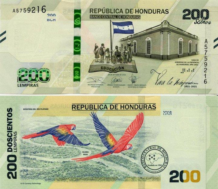 Гондурас 200 Леметр 2021 200 років незалежності UNC Полтава - фото 1