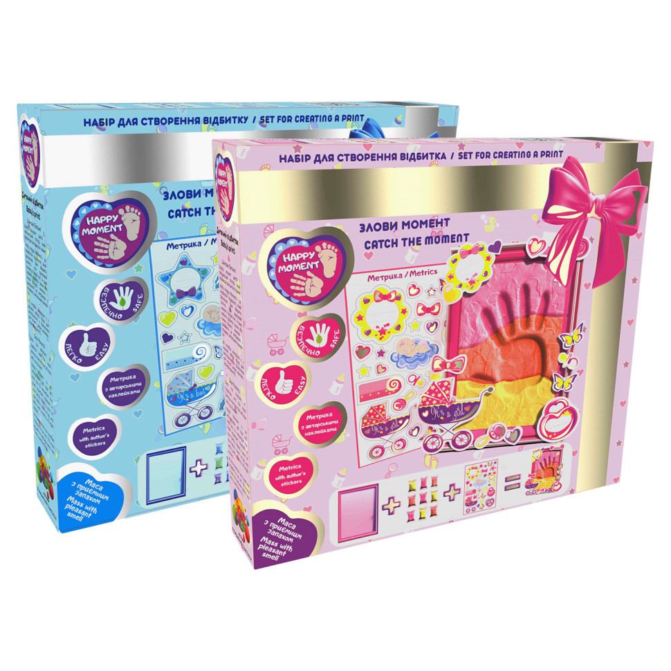 Набір для створення відбитку з легкого пластиліну, що стрибає, ТМ Moon Light Clay для дівчинки 70032 Вінниця - фото 1