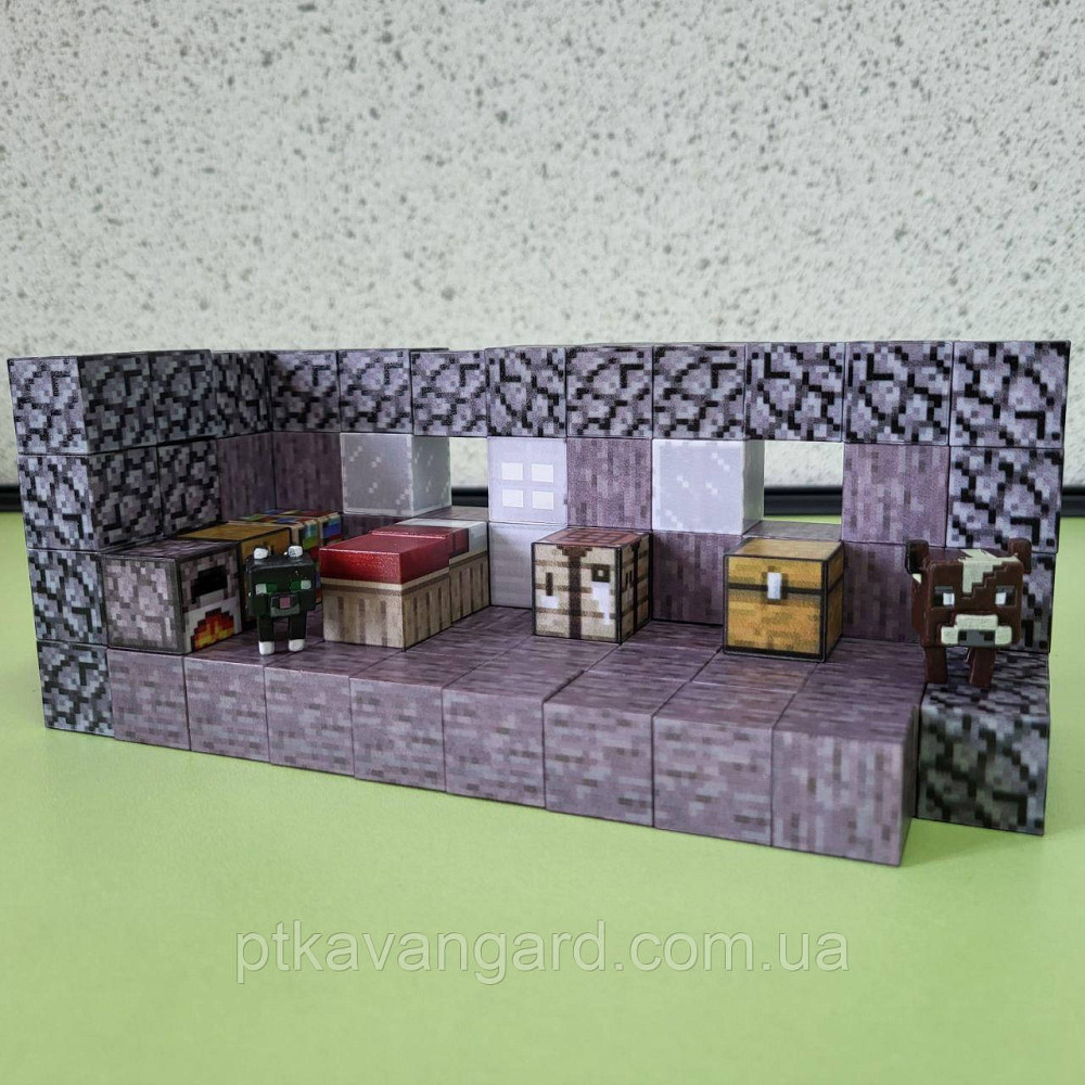 Конструктор магнітний майнкрафт 81 магнітних блоків кам'яний будинок Dream World LZCK 056 Хмельницький - фото 2