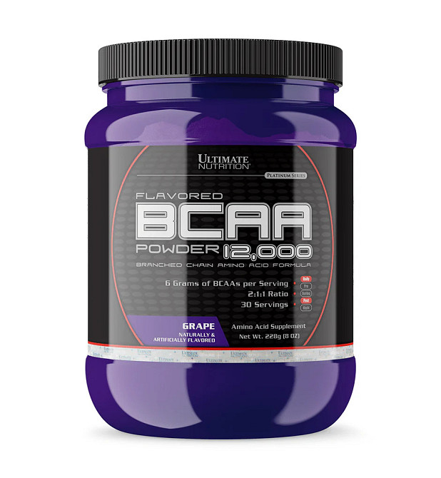 Амінокислоти Ultimate nutrition BCAA 12,000 228 г, Grape Луцьк - фото 1