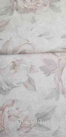 Шпалери метрові вініл на флізеліні A.S.Creation Flowers Symphony квіти півонії великі рожеві на беж 79070-2 Київ