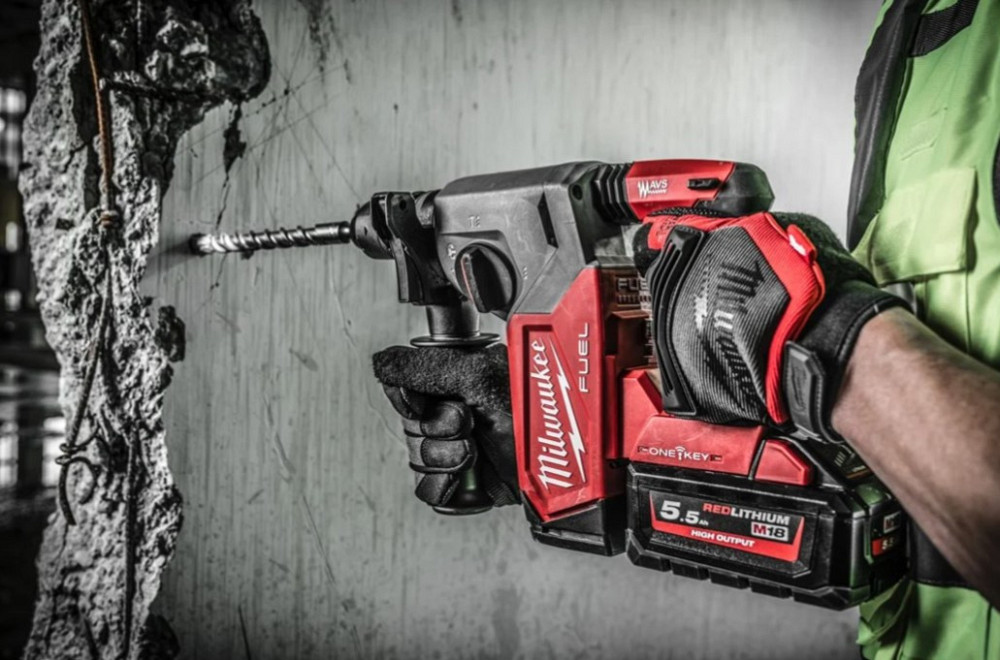 Перфоратор аккумуляторный SDS-PLUS MILWAUKEE, M18 ONEFHX-0X, 2,5Дж (каркас, патрон FIXTEC 13мм, HDкейс) Одесса - изображение 10