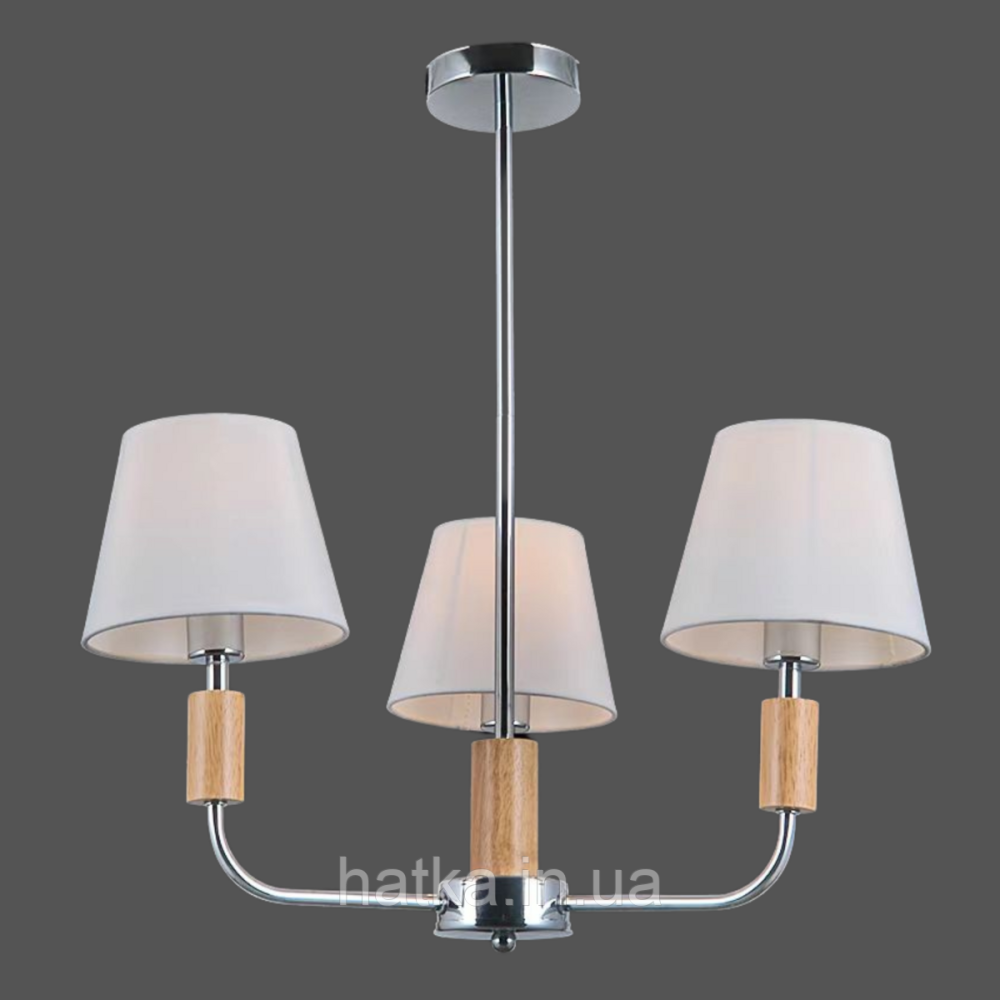 Люстра класична для вітальні VALESO V16-3 CH хромова Київ - фото 1