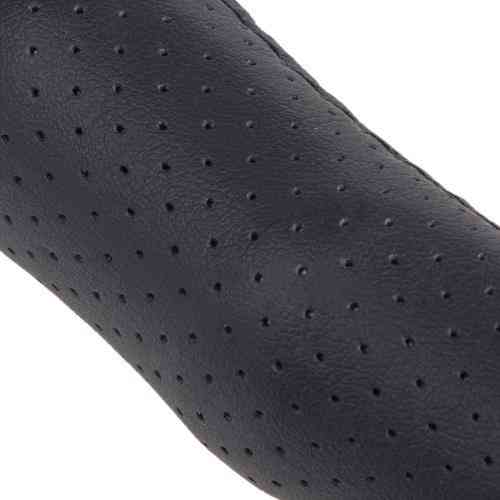 Чорний шкіряний чохол на кермо VLOD-L892 BK S з перфорацією та одним швом Харків