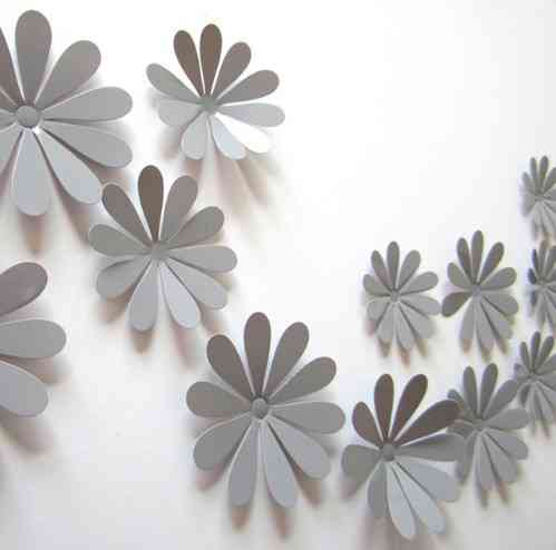 Набір сірих квіточок - 12шт. Київ