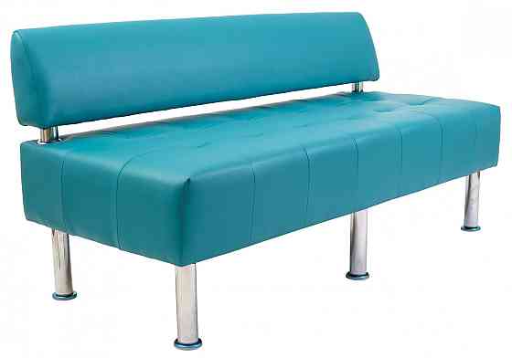 Диван Office Boom двойка со спинкой 1550х650х750 Голубой Киев