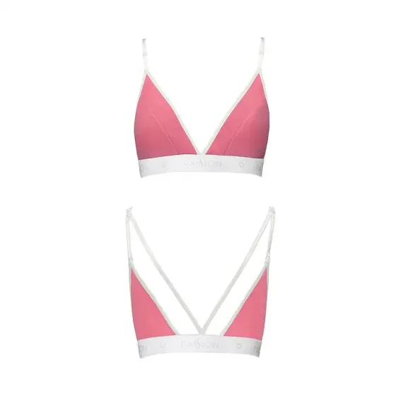 Спортивний топ з подвійними бретелями Passion PS007 TOP S, pink Львів