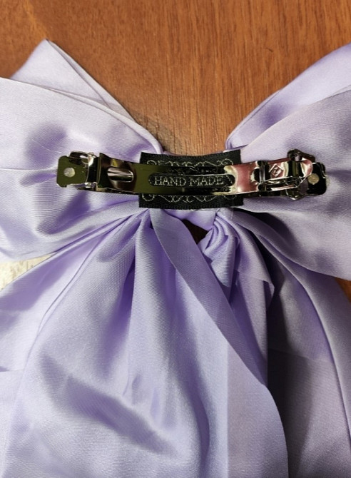 Заколка-автомат "Бант" 20х35 см Фіолетовий Сміла - фото 3