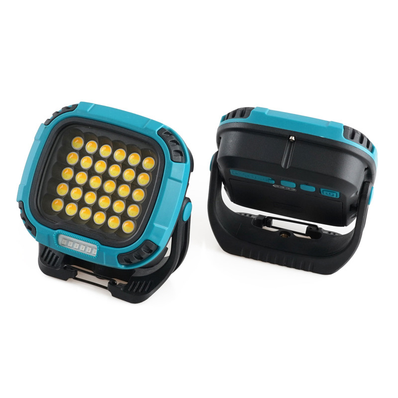 Прожектор ліхтар для кемпінгу W893-1-30COB(White+Yellow)+5SMD(Red) Power bank IQ-17 Львів - фото 1