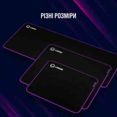 Коврик для мышки Lorgar Main 319 Black/Purple (LRG-GMP319) Винница