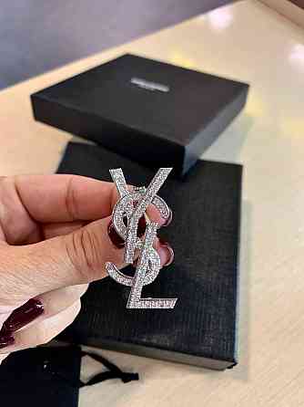 Сен Лоран брошка / Yves Saint Laurent брошка, россыпь циркония Одесса
