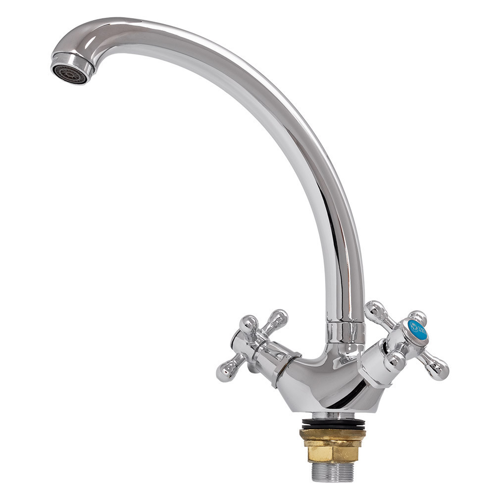 Змішувач s70 1⁄2" для кухні гусак вухо на гайці TAU VD-4B461C (9870110) Київ - фото 4