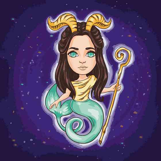 Картина за номерами "Знаки зодіаку. Козеріг" 10093-AC 40х40 см Вінниця