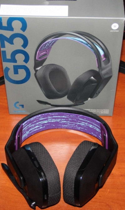 Ігрові навушники з мікрофоном Logitech G535 Lightspeed Black. НОВІ Київ - фото 2