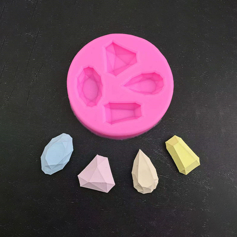 Молд силіконовий Діаманти 70 мм рожевий Київ - фото 4