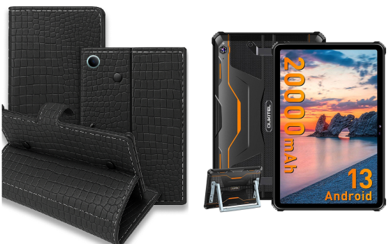 Книжка-трансформер для планшета Oukitel Rt5, Oukitel Rt6, колір Black Krokodil Black Київ