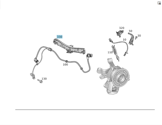 Mercedes-Benz  A1665460700 Тримач трубок за задніх важелів ML/GLE W166 GLE Coupe C292 GL/GLS X166 Одеса