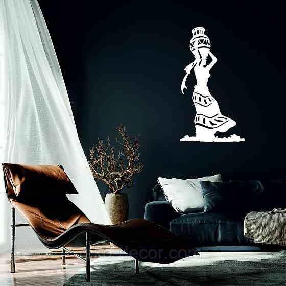 Декоративное настенное Панно «Индийка», Декор на стену 110*76 см, Белый Киев