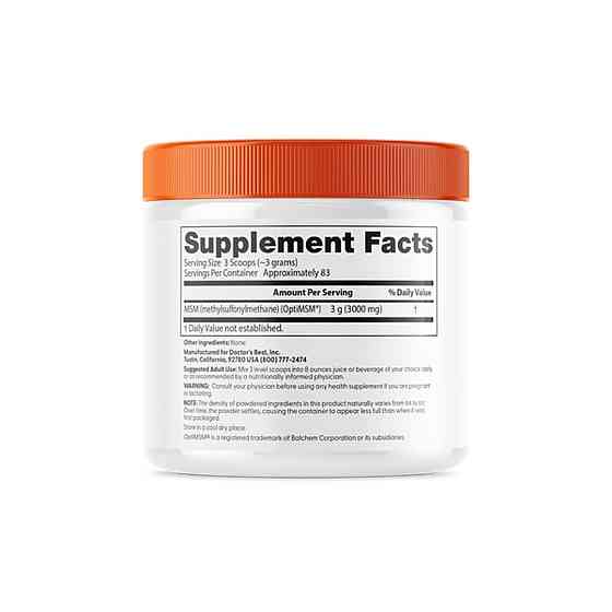 Метилсульфонілметан Doctor's Best МСМ 250 грам Київ