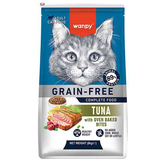 Wanpy Adult Cat Grain Free Tuna ВАНПІ ТУНЕЦЬ ДЛЯ КОТІВ сухий беззерновий корм Київ