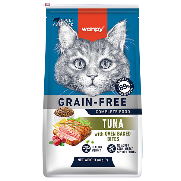 Wanpy Adult Cat Grain Free Tuna ВАНПІ ТУНЕЦЬ ДЛЯ КОТІВ сухий беззерновий корм Київ - фото 1