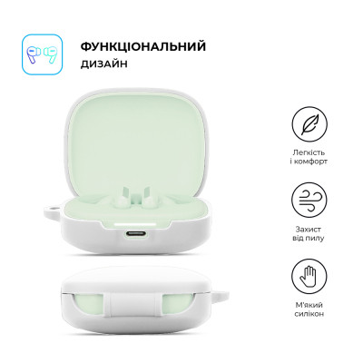 Чехол для наушников Armorstandart Hang Case для Xiaomi Redmi Buds 6 White (ARM83393) Винница - изображение 2