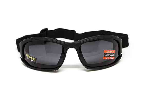 Окуляри захисні з ущільнювачем Global Vision Assault (gray) Anti-Fog, сірі Запорожье