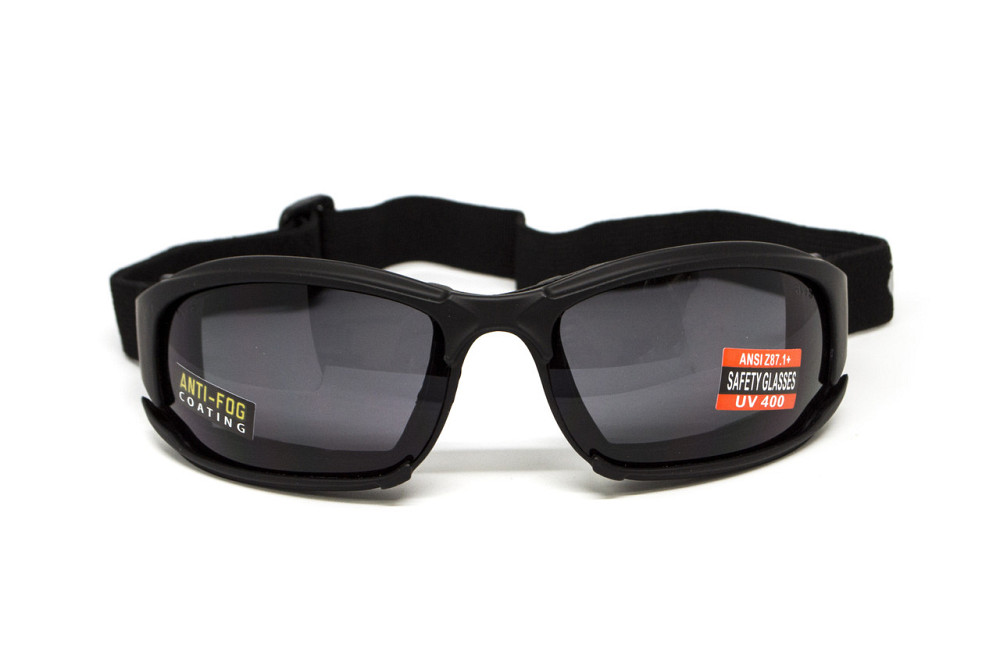 Окуляри захисні з ущільнювачем Global Vision Assault (gray) Anti-Fog, сірі Запорожье - изображение 6