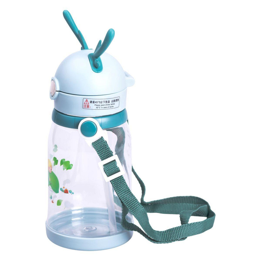 Детская бутылка для воды 550 мл с трубочкой и ремешком Киев - изображение 3