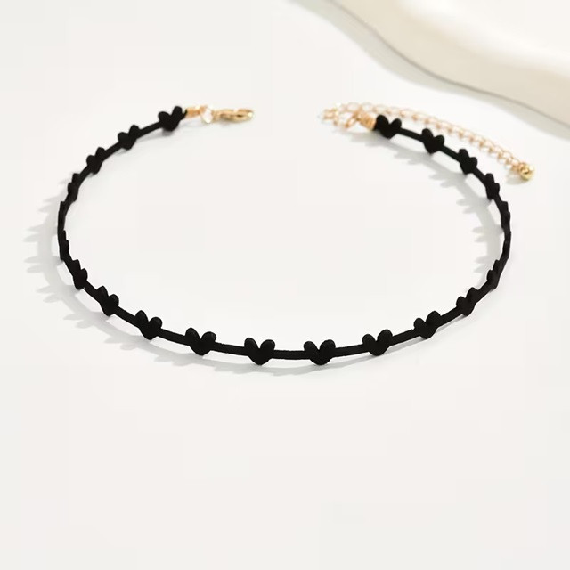 Чокер с черными сердечками – минималистичное ожерелье на шею Киев - изображение 2