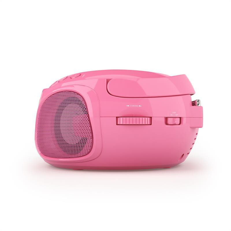 Roadie CD Boombox FM Radio Light Show CD-плеєр Bluetooth 5.0 Рожевий (Німеччина, читати опис) Рівне - фото 6