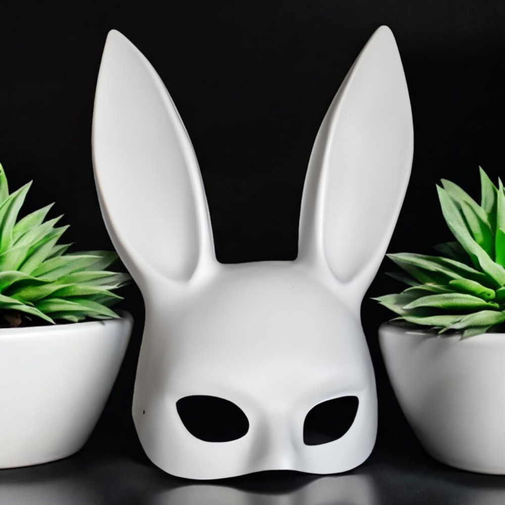 Милые уши зайца RESTEQ маска кролика PlayBoy 36 см стильный аксессуар для образа и фотосъемок Киев - изображение 1