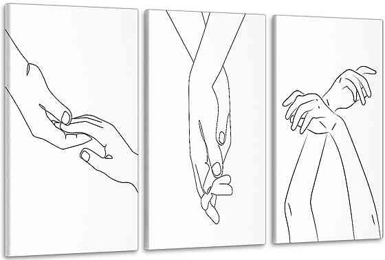 Модульная картина в гостиную / спальню   Закохані    ART-199_3A 70х130 см Киев