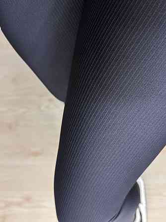 Лосини жіночі A-N 26001 в рубчик з широким поясом чорні, чорний, M Київ