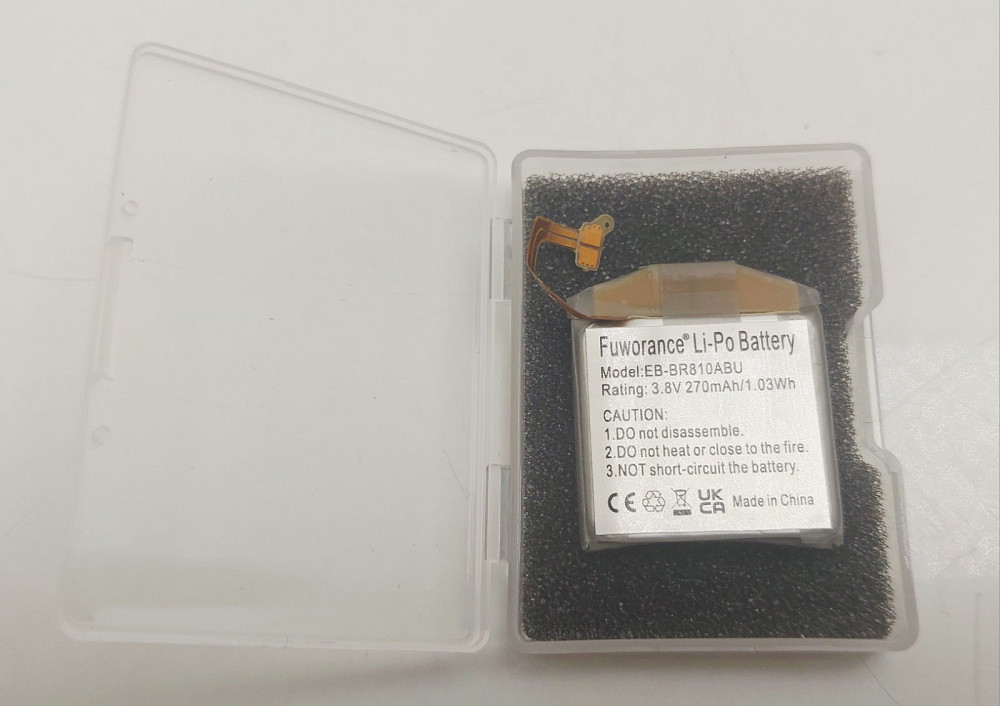 Літій-полімерний акумулятор для смарт-годинників Samsung Galaxy Watch (моделі 42mm, SM-R810, SM-R815) 3.8 В, 270 мА·год (1.03 Вт·год) Fuworance EB-BR8 Луцьк - фото 1